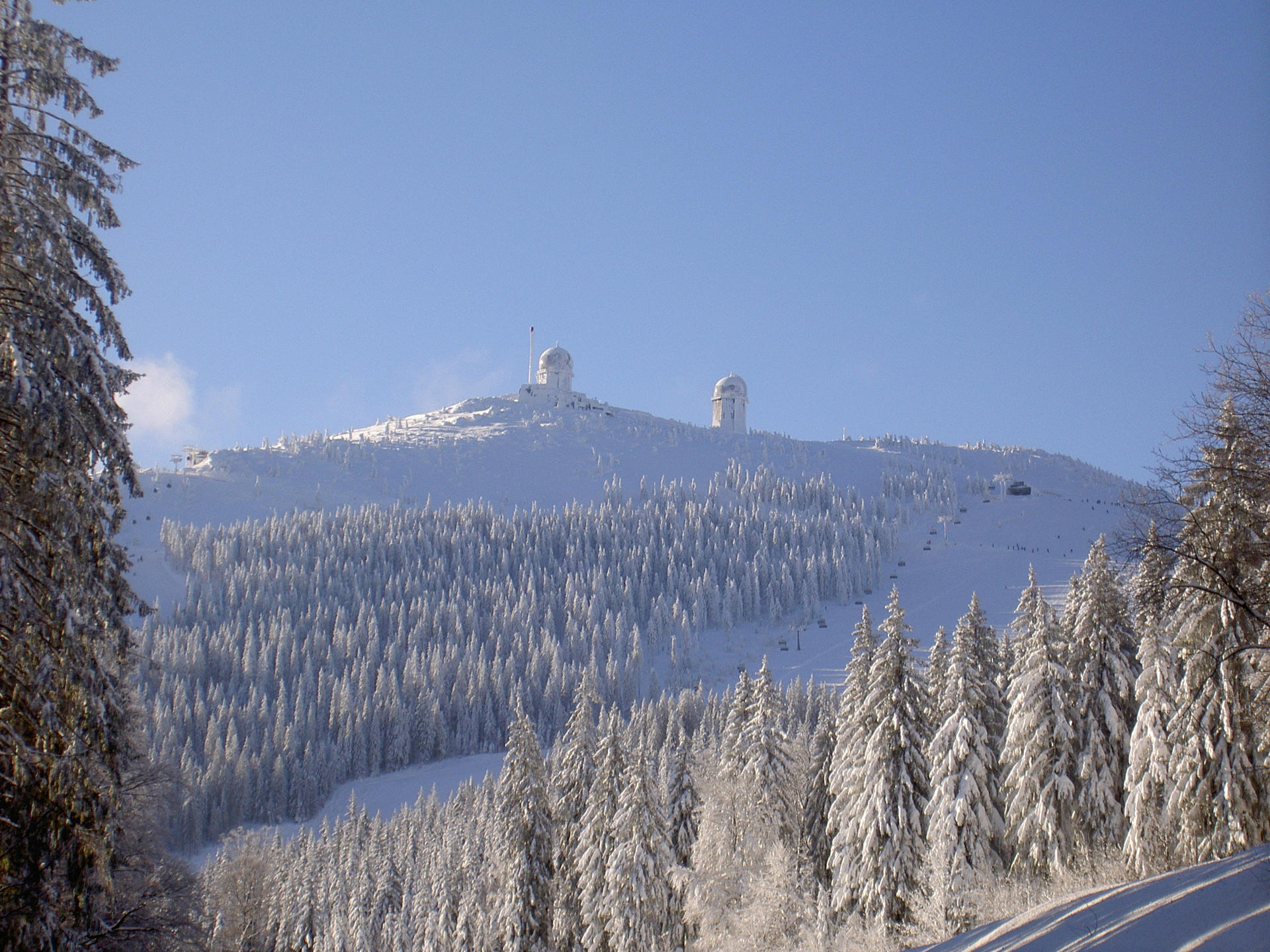 Großer Arber Bayerischer Wald Skigebiet Skifahren Wanderwege